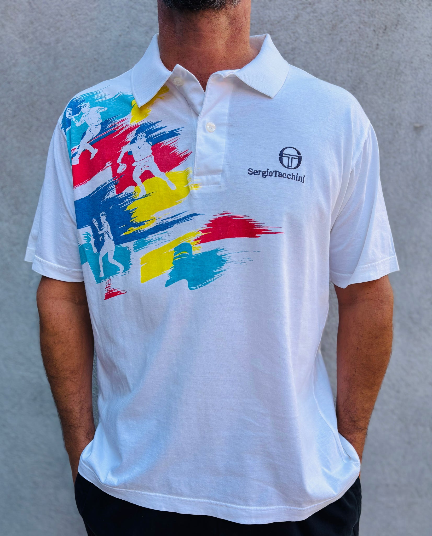 A vintage Sergio Tachini polo shirt.