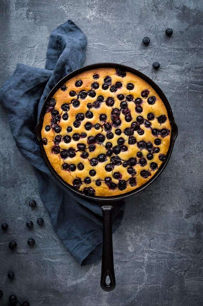 Gluten-Free Blueberry Polenta Cake Recipe
