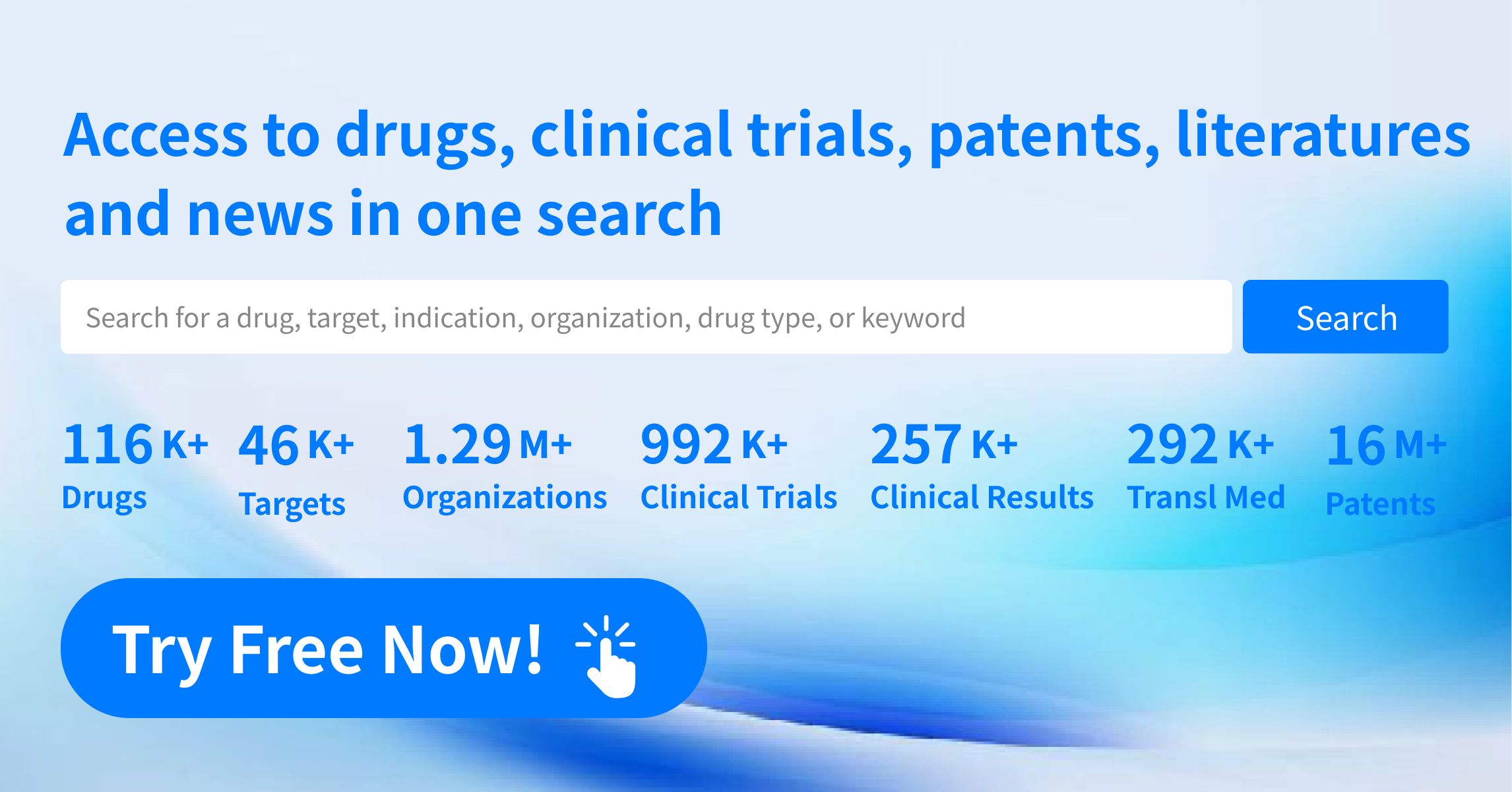Professional drug discovery platform banner for Synapse.