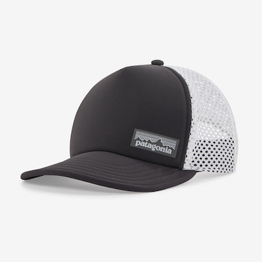 Product photo of a Patagonia Duckbill Trucker Hat with mesh ventilation panels.