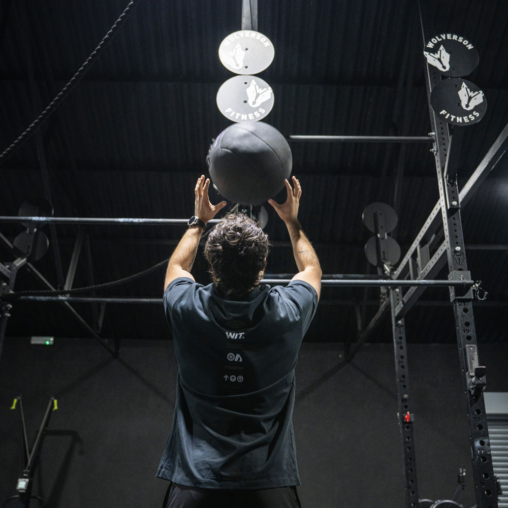 Close-up of professional fitness training equipment used for strength and conditioning.